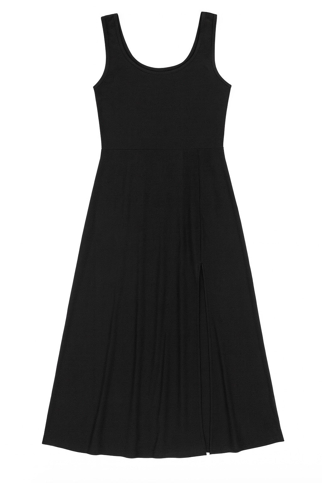 Waverly Scoop Neck Split Midi Dress