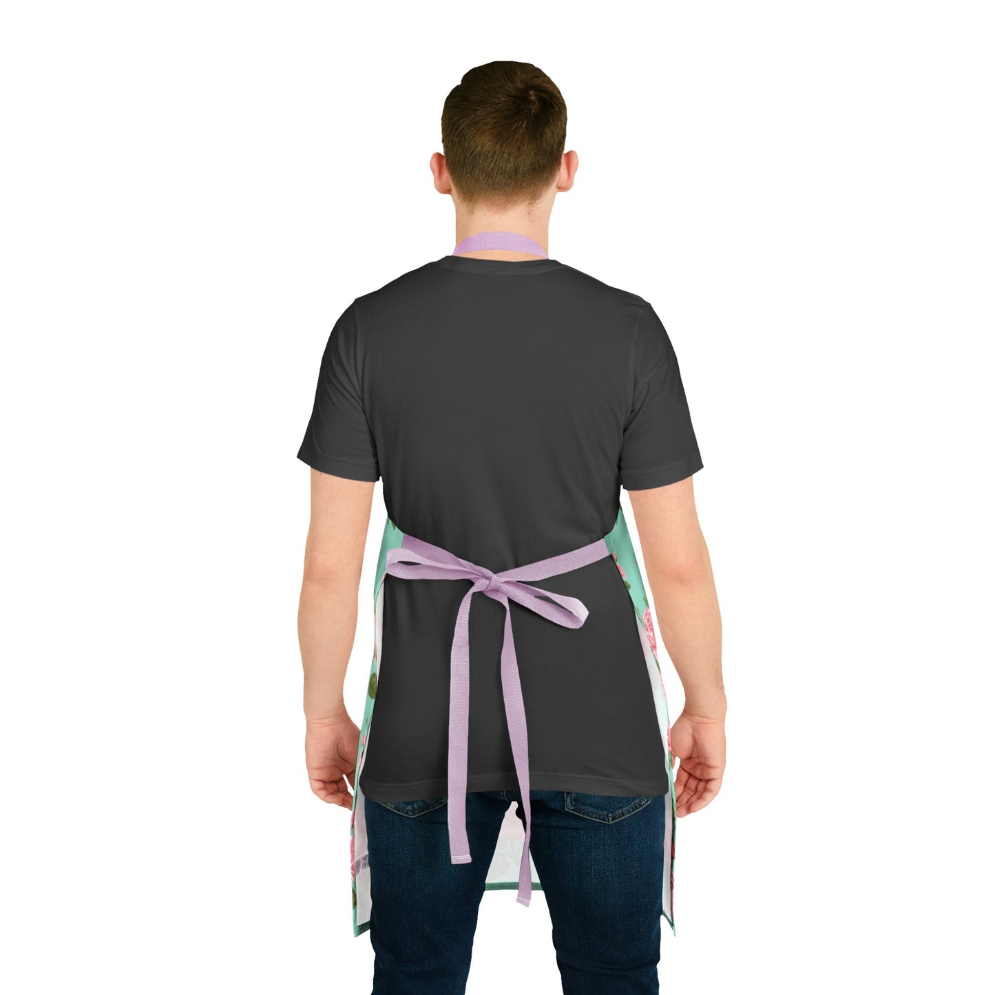 Apron with Pink Roses Design