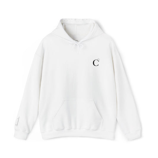 Carmela Logo Unisex Hooded Sweatshirt with Logo on Right Wrist