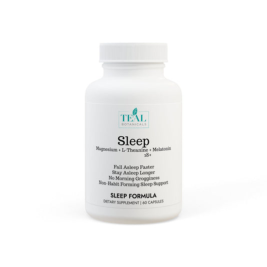 Sleep Supplement with Magnesium,  L-theanine and Melatonin (60 Capsules)