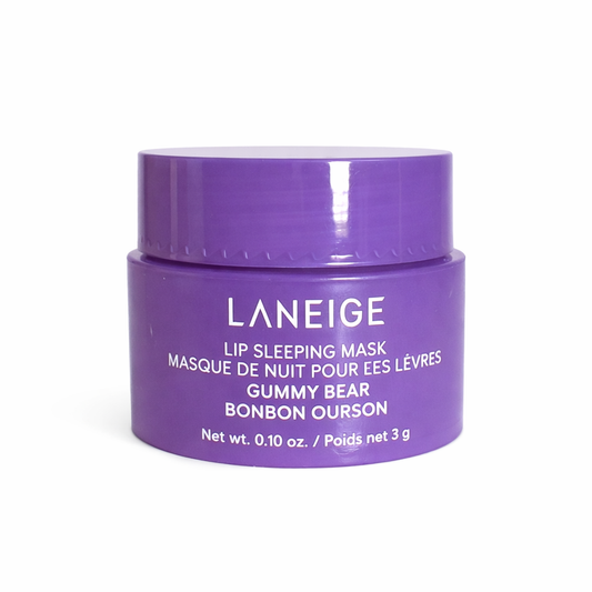 LANEIGE Lip Sleeping Mask MINI  Nourish, Hydrate, Vitamin C, Murumuru & Shea Butter, Antioxidants, Flaky, Dry Lips, berry gummy bear travel size