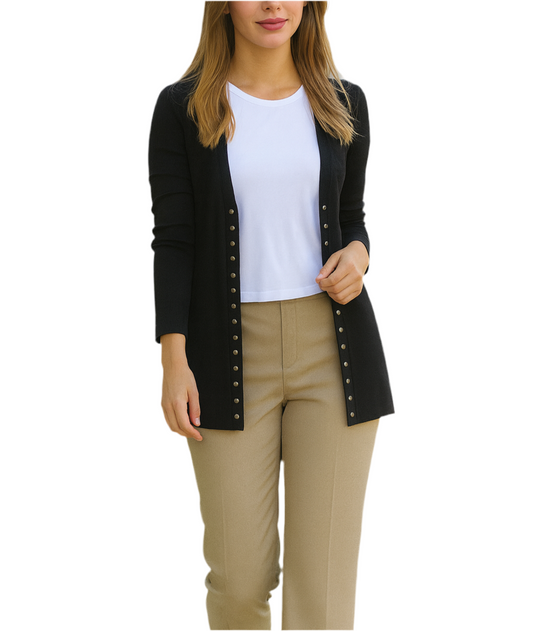 Dakota Women Lightweight Snap Button Sweater Cardigan