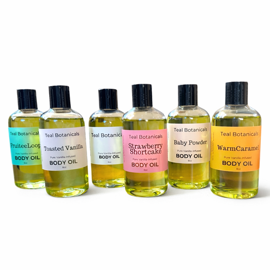 Gourmand Body Oil with Pure Vanilla-Infused Moisturizing Ingredients