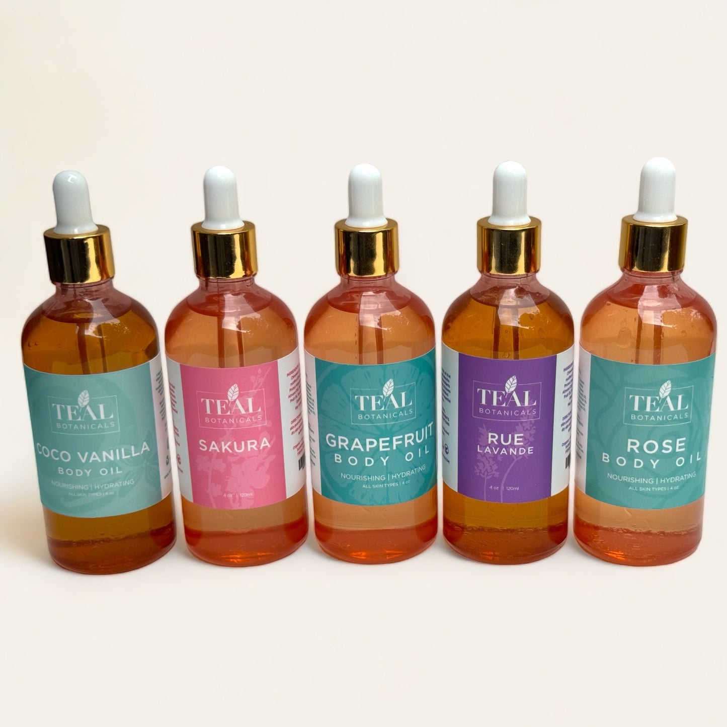 Moisturizing Body Oil Drops with organic and natural ingredients