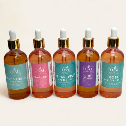 Moisturizing Body Oil Drops with organic and natural ingredients